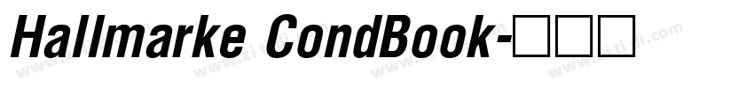 Hallmarke CondBook字体转换